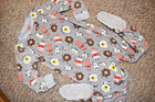 K9 !WOW! CARTER'S Boys 4T BREAKFAST Food Fleece Blanket Sleeper Footed Pajamas — photo 2