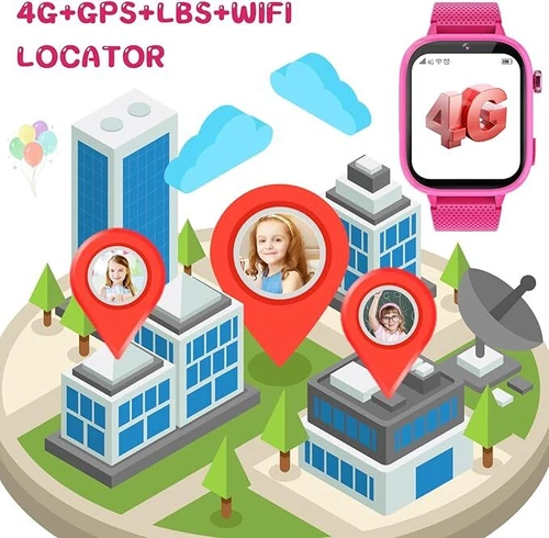 Kids Smart Watch Game Watch 4G With Two-Way Talk SOS GPS For Boys Girls Gift - Picture 32 of 36