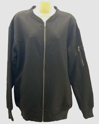 $50 H&M Women's Black Zip-Up Jacket Coat Size M