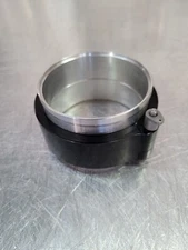 Vibrant Style HD Assembly 3" 76mm OD TUBING - BLACK CLAMP, ALUMINUM FLANGES