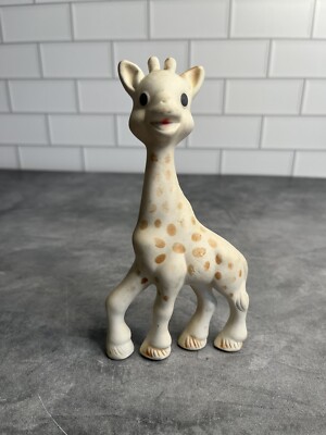 Vulli Sophie The Giraffe Natural Rubber Baby Teether Toy White And Brown