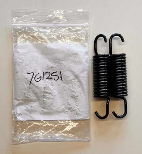 Lot of Two (2) CAT 22.22mm OD Machine Hook Extension Springs - Part No. 7G1251 - Picture 1 of 4