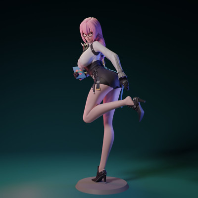 Tsukishiro Yanagi, Zenless Zone Zero, sexy Pin Up, Figur, 3D Druck, UNBEMALT