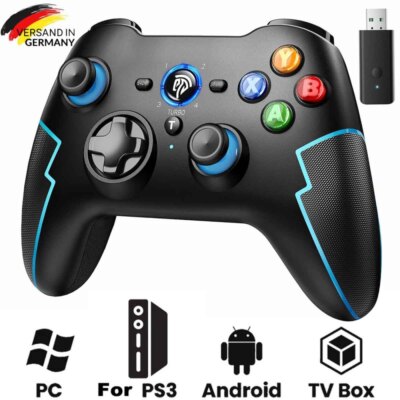 NEU EasySMX Wireless PC Controller Game Controller PC Kabellos Bluetooth Gamepad