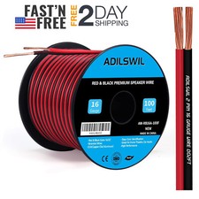 Cables Para Bocinas De altavoces Audio Calibre 16 AWG DC 12V/24V 100 Pies Ft CL2