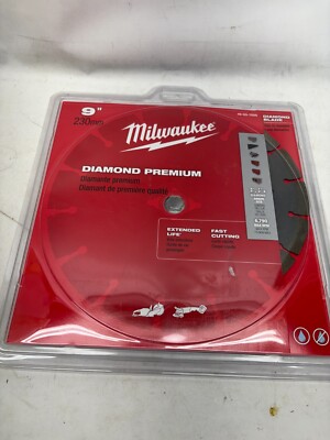 MILWAUKEE 9'' DIAMOND MASON & CONCRETE SAW BLADE 49-93-7025