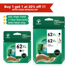 62XL Ink Cartridge High Yield for HP ENVY Officejet 5547 5646 5644 62-XL lot