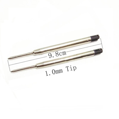 12pcs 6pcs 9.8cm Long Ballpoint G2 Metal Pen Refill Ballpen 1.0mm Tip