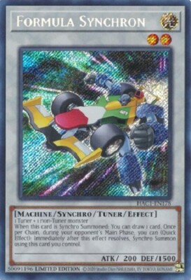 *** FORMULA SYNCHRON *** 1ST EDITION SECRET RARE HAC1-EN178 YUGIOH!