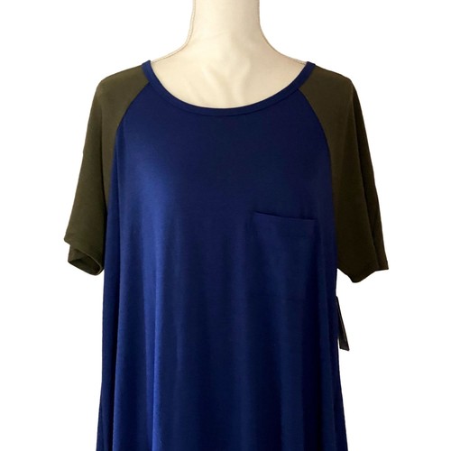 Neu mit Etikett | Lula Roe | Julia T-Shirt Kleid | Blau & Grau | Größe: XL - Bild 2 von 7