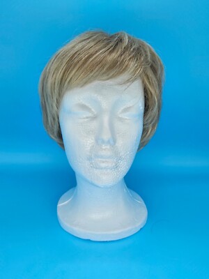 Estetica Women's Blonde Wig with Bangs Classique Collection Short Stretch Cap
