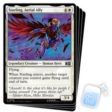 STARLING, AERIAL ALLY X4 Marvel Super Heroes Commander Magic MTG MINT CARD