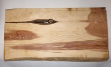 Red Cedar one side Live Edge Wood Rough 19 7/8 Inches long