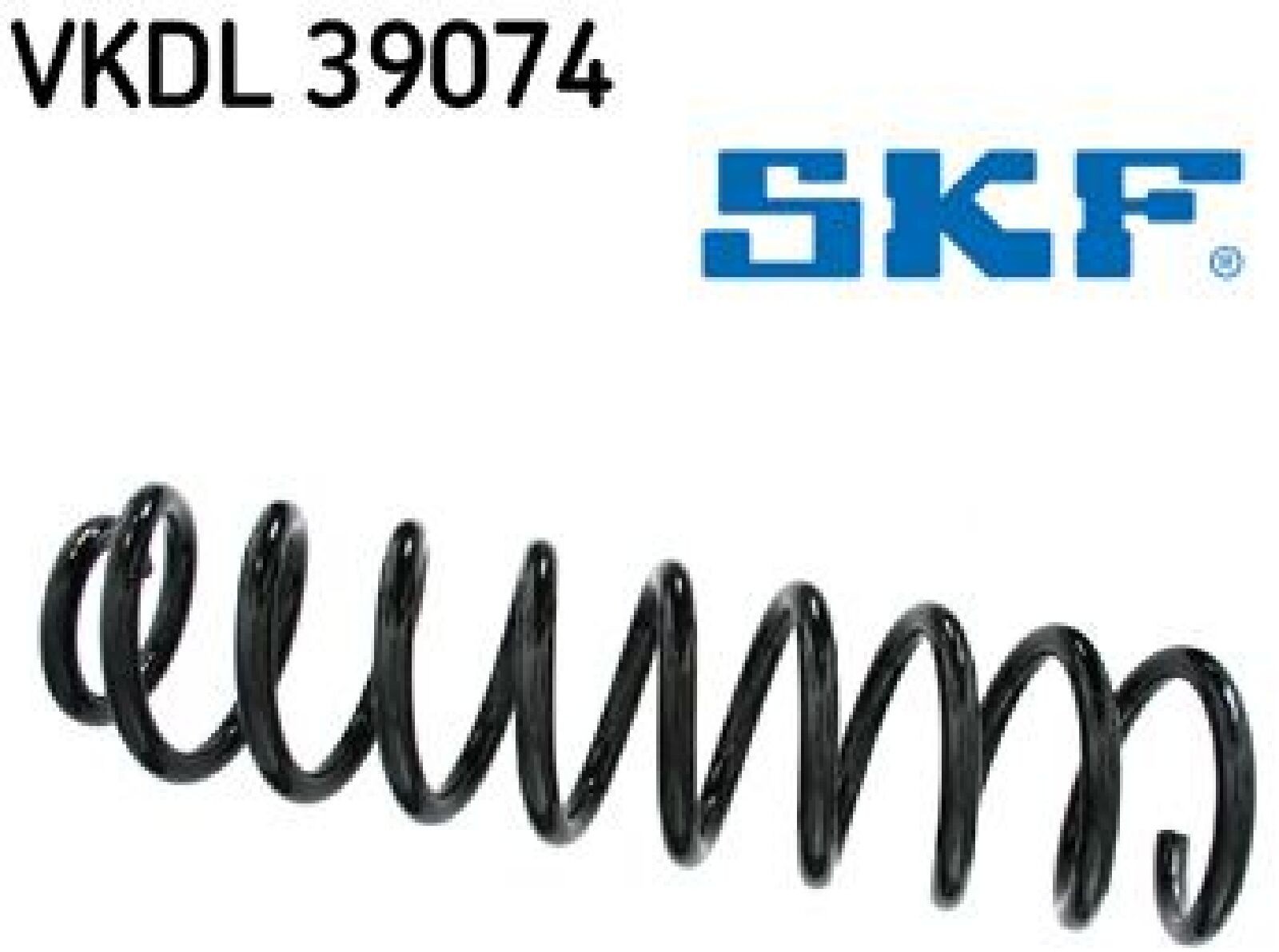 SKF Fahrwerksfeder ohne Hülse VKDL 39074 Position Vorderachse Außendurchmesser 116 mm Höhe 488 mm Länge 128 mm Breite 127 mm - OE Qualität - Bild 2