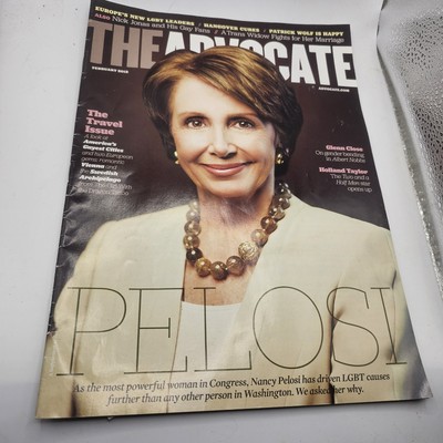 The Advocate Magazine February 2012 Nancy Pelosi Glenn Close Nick Jonas