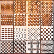 Geometric Stencils Painting 16PCS 6" Abstract Layering Stencils Crafts Reusable