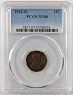 1912-D Lincoln Wheat Cent Penny 1c PCGS XF40 EF40 33288654
