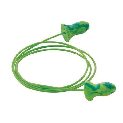 Moldex Ear Plugs Foam Disposable Meteors 28dB Corded Bell 100 Pack BlueGreen S