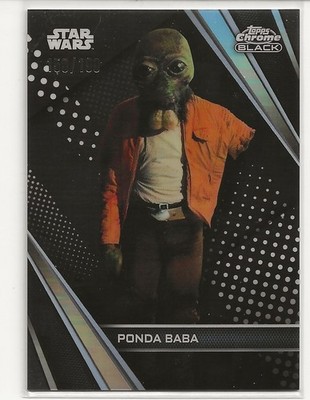 2023 Topps Chome Black Ponda Baba /199