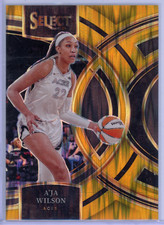 A'ja Wilson Gold /10 2024 WNBA Select Flash Premier Level #158