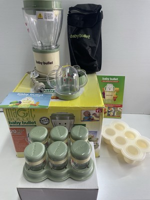 Nutribullet Magic Baby Bullet Infant Blender Food Processor And Storage Kit.