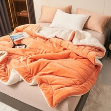 Superweiche Kuscheldecke Decke aus Milchfleece Warm für Sofa Bett Herbst Winter