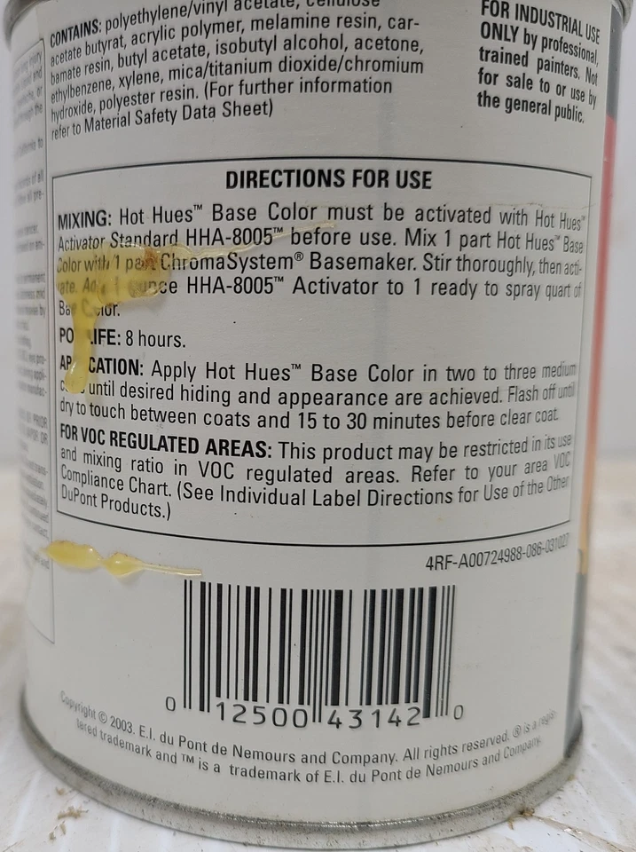 Aerógrafo Dupont Pint Hot Hues pintura personalizada Desert Pearl Foto 2 de 2