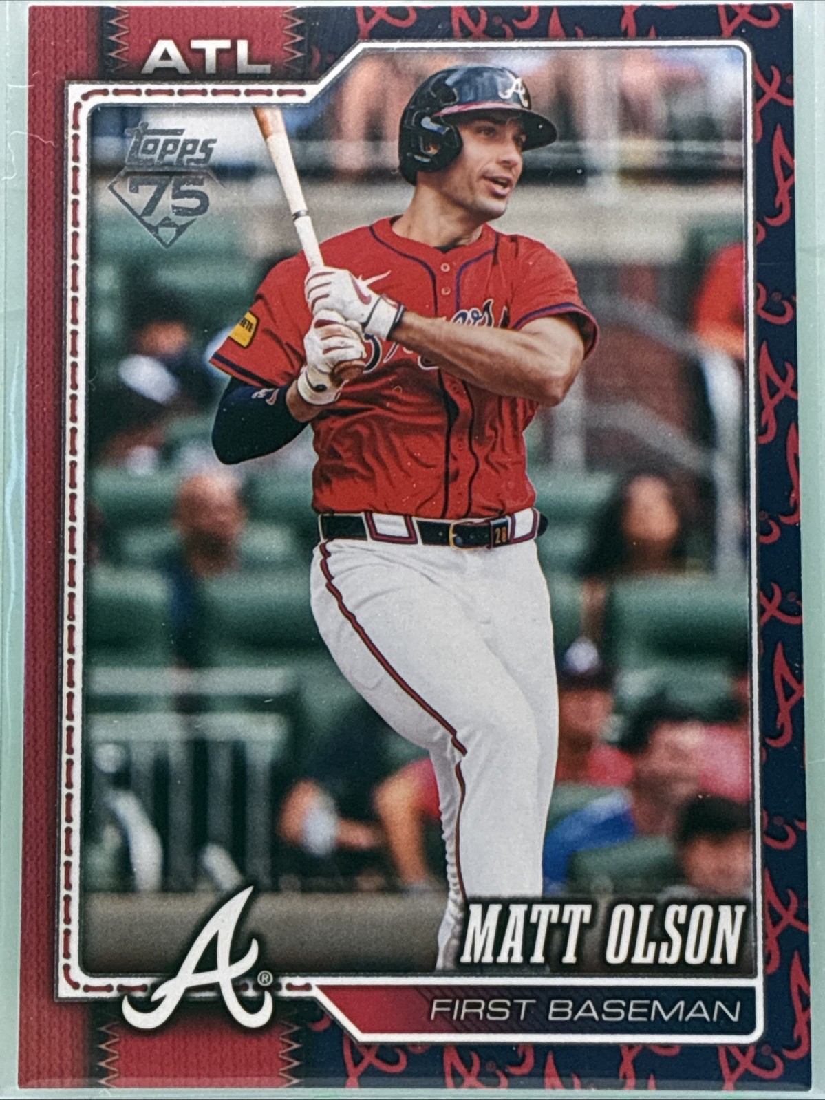 2026 Topps Series 1 - Matt Olson #39 Team Color Border