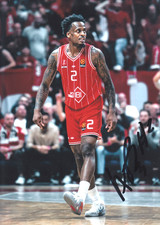 Antonio Blakeney - Hаpoel IBI Tel Аviv - 18 x 13 cm signed photo