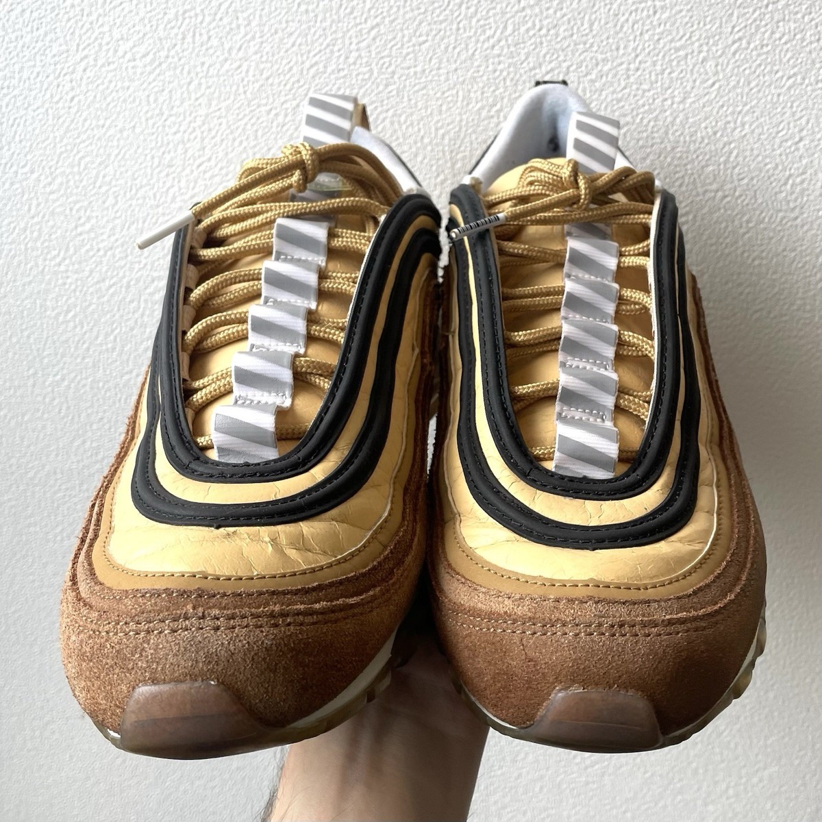 Nike Air Max 97 Shipping Barcode Ale Brown Brown Mens US 11 UK 10