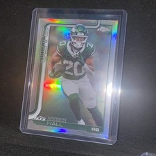 2025 Topps Chrome Football - Breece Hall - Refractor New York Jets