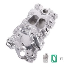 2104 Polished Intake Manifold For Chevy Sbc Fits 1987-1995 350 Tbi Heads