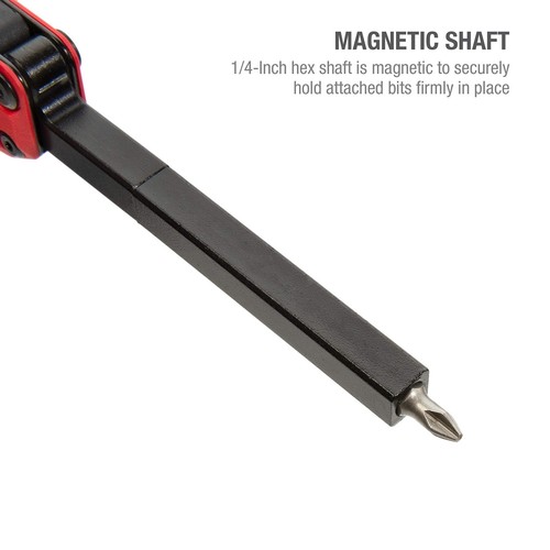 10-In-1 Multi-Tip Folding Magnetic Pocket Screwdriver with Carrying Clip and ... - Picture 5 of 8