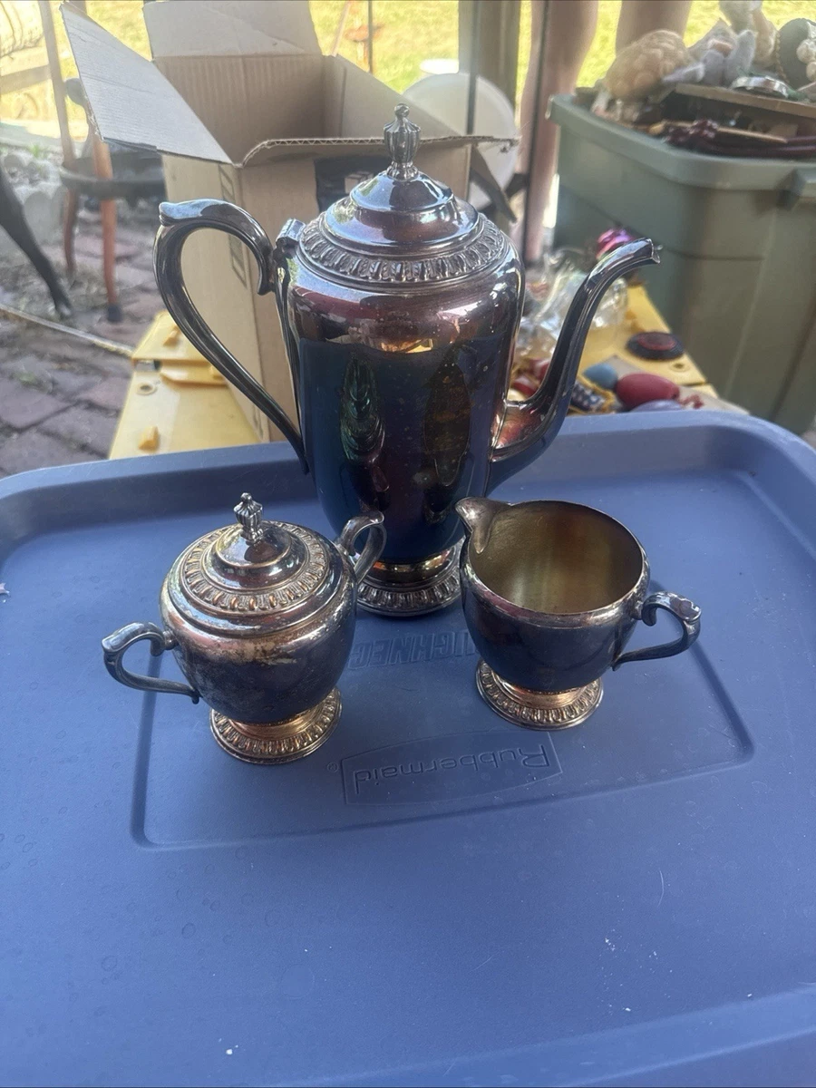 Wm. Rogers & Son Antique US Silver-Plated Teapots, Coffee Pots