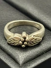 Vintage Sterling Silver Leaf Ring Size 5.5 Wheeler D13