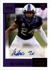 2021 Chronicles Draft Pick Score Rookie Auto Red 23 ArDarius Washington Auto 149