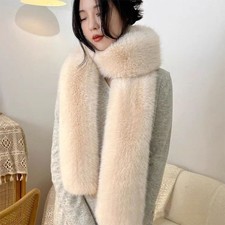 Thick Winter Fluffy Scarf Soft Plush Long Strip Scarf  Party