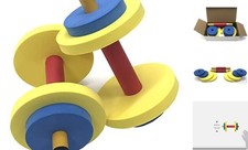 Redmon Ensemble d'haltères amusants et fitness pour enfants, multicolore, 14 pièces 