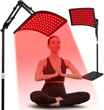 Red Light Therapy Lamp with Stand, 660nm Red & 850nm Infrared Light for Body