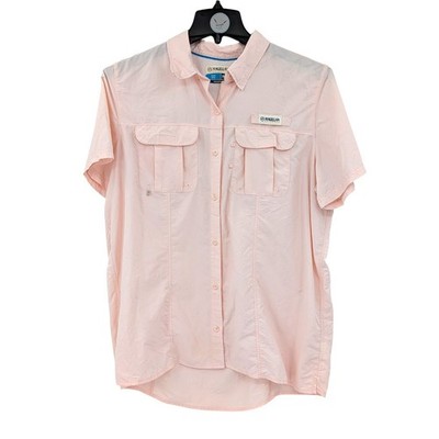 Magellan Fish Gear Fishing Shirt Moisture Wicking Nylon Button Up XL