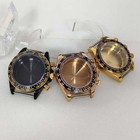 For VK63 Quartz Movement Stainless Steel Watch Case Ceramic Bezel Watch Case