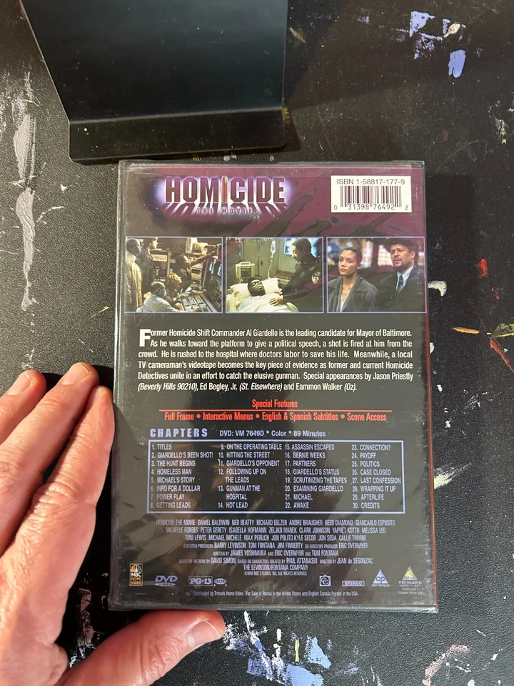 Homicide: The Movie DVD, New Factory Sealed Foto 3 de 4