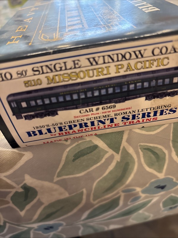 HO Scale Branchline  80’ Single Window Coach Marked For Missouri Pacific