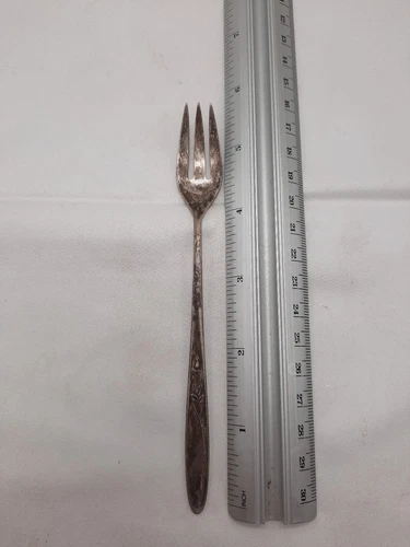 Towle Rose Solitaire Sterling Silver Cocktail Fork