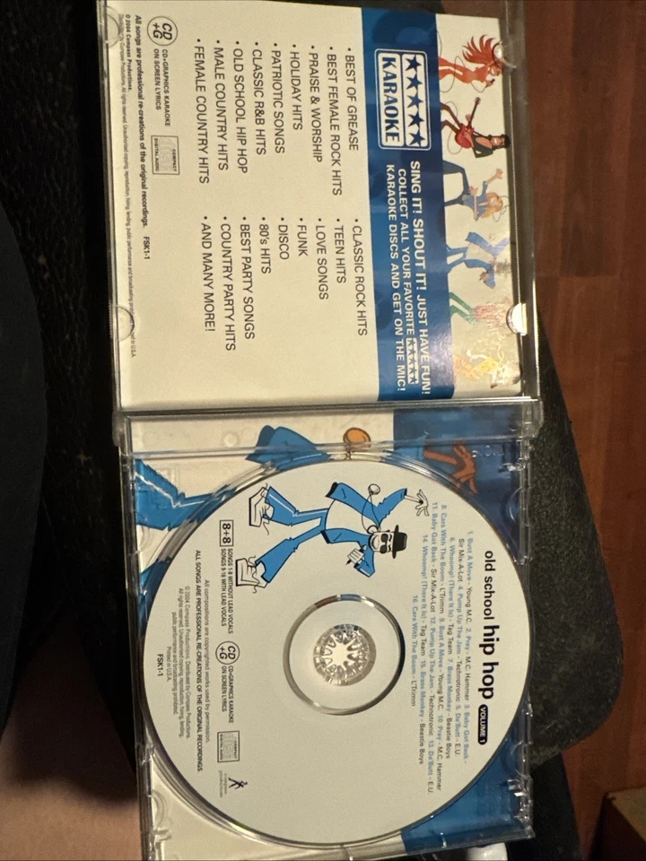 Karaoke Old School Hip Hop Volume 1 CD+G - Image 2 of 4