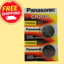PANASONIC CR2032 Lithium 3V Watch Battery (Exp 12/2032)  2Pcs