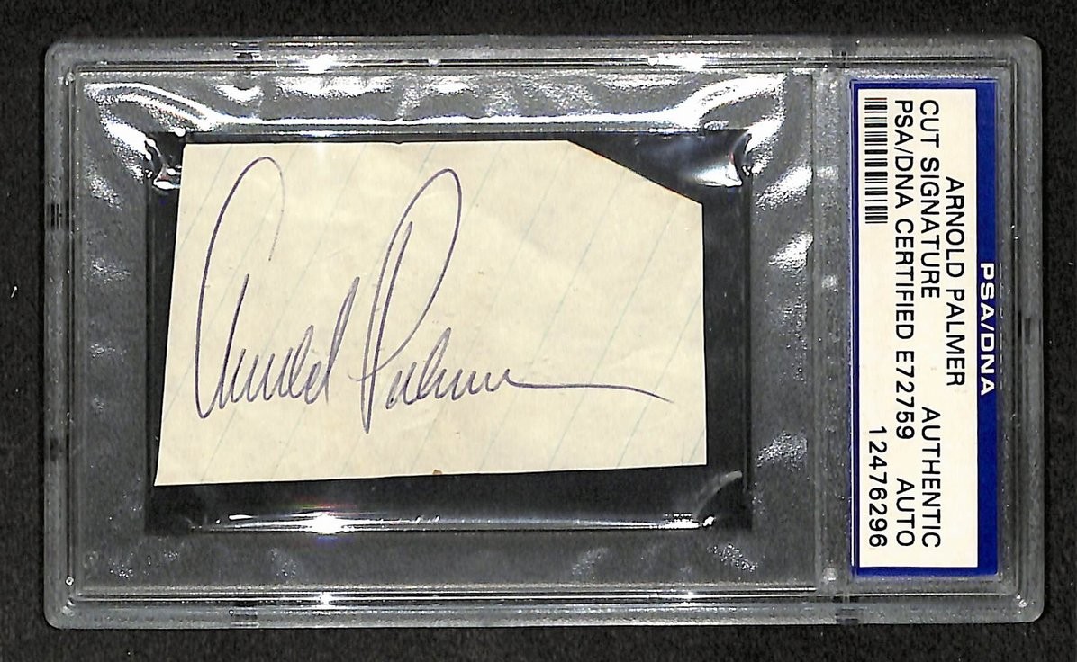 Arnold Palmer Signed/Autographed Cut Signature Golf HOF PSA/DNA 210748