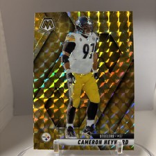 2025 Panini Mosaic - Cameron Heyward #172 Reactive Yellow Mosaic Prizm