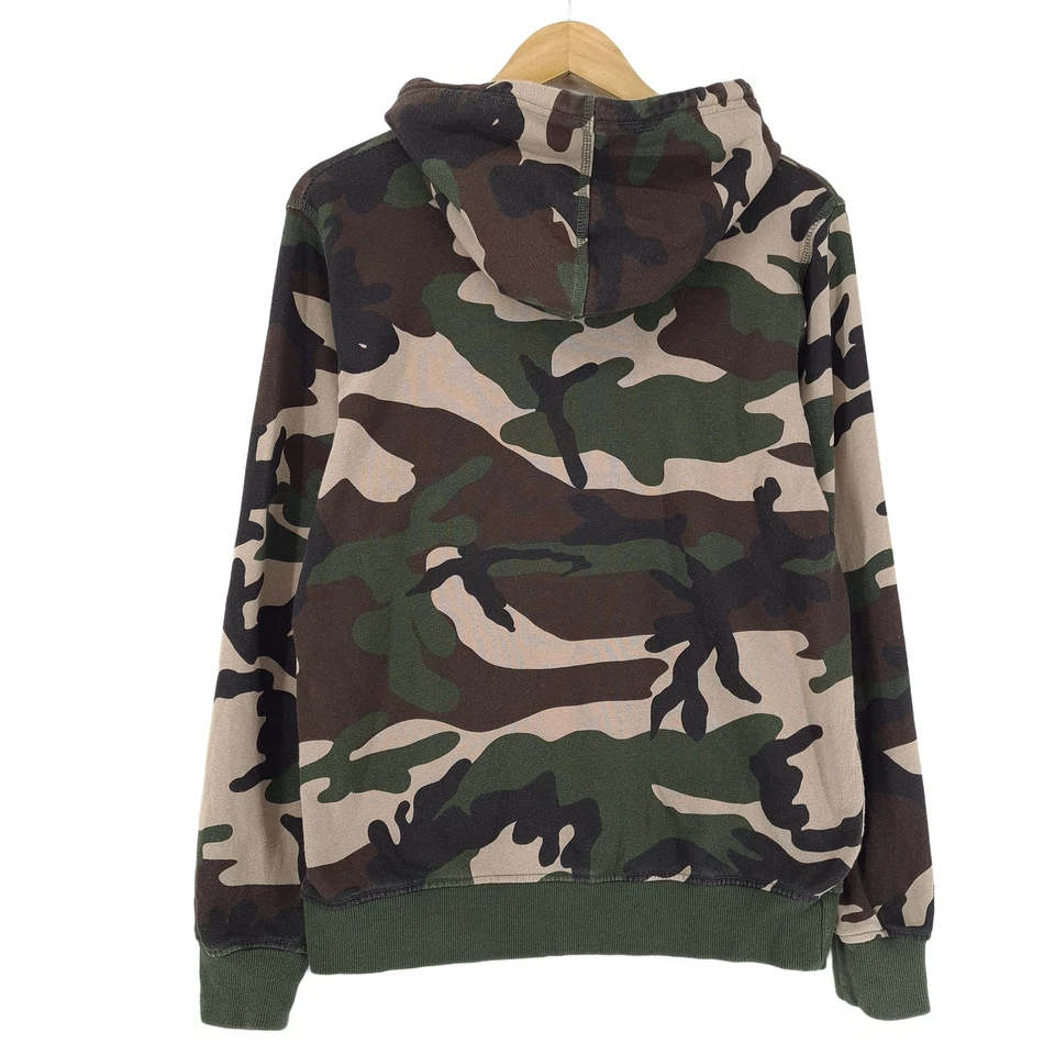 Dickies Hoodie Vintage à Capuche Sweat Pull Camouflage WK8 Taille S - Photo 3/4