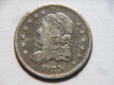1835 VG+/VF Silver Capped Bust Half Dime,  Nice Vintage Coin for a collection